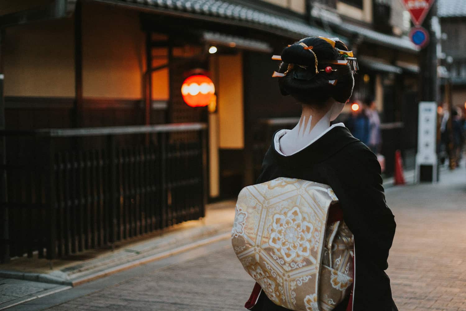 Maiko going to work in Gion, Kyoto