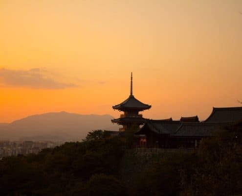 Sunrise on Kiyomizu Dera, Kyoto